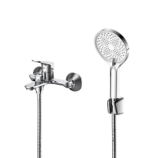 Смеситель для ванны с душем DQ Leipzig короткий излив хром (DA1763201)