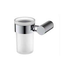 Стакан IDDIS Дюна (Duna) матовое стекло, нержавеющая сталь, хром глянцевый (DUNSBG1i45)