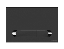 Кнопка Cersanit  ESTETICA для LINK PRO/VECTOR/LINK/HI-TEC пластик черный матовый с рамкой хром (64112)