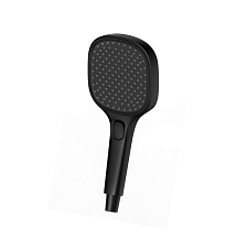 Лейка душевая Raglo 3-х режимная квадратная пластик/силикон, черный (R450.51.06)