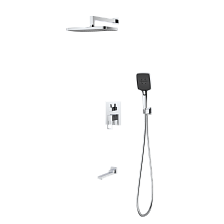 Душевая система для ванны и душа DQ Dortmund встраиваемая с изливом хром (DA1715601)