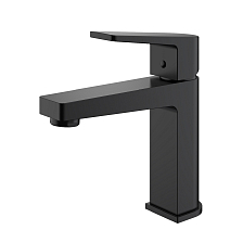 Смеситель Splenka для раковины монолитный, черный (S02.10.06)