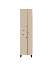 Шкаф-колонна Runo 50 правый какао/бежевый (00-00004888)