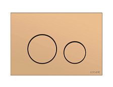 Кнопка Cersanit  TWINS для LINK PRO/VECTOR/LINK/HI-TEC пластик золотой матовый (63524)