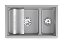 Кухонная мойка GRANULA кварц (7304iU, АЛЮМИНИУМ)