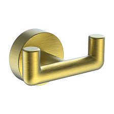 Крючок для полотенец Raglo двойной, сатин золотой (R320.052.03)