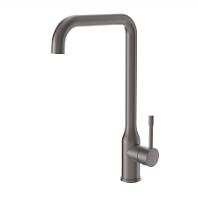 Смеситель Splenka для кухни П-образный поворотный излив, графит (S206.40.09)