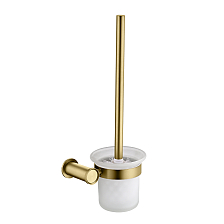 Ёршик для унитаза Lemark Зенит (ZENITH) подвесной, нержавеющая сталь, брашированное золото (LMA-1621S-BRG)