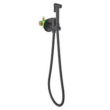 Смеситель встроенный с гигиеническим душем Timo Saona черный матовый (2337/03SM)