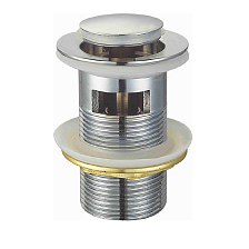 Донный клапан для раковины Raglo c переливом (клик-клак), латунь, хром (R600.05)