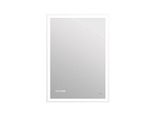 Зеркало Cersanit  LED 080 design pro 60x85 с подсветкой часы с антизапотеванием прямоугольное (KN-LU