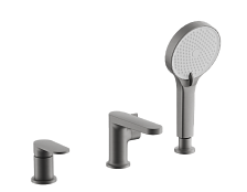 Смеситель для ванны BELZ на борт оружейная сталь (B66713-3)