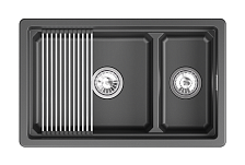 Кухонная мойка GRANULA кварц (7304iU, ШВАРЦ)