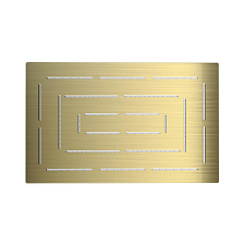 Верхний душ Jaquar Maze 1-режимный, 295х190 мм, золотая пыль (OHS-GDS-1637)