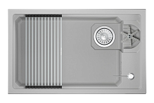 Кухонная мойка GRANULA KITCHEN SPACE RINZER кварц (7309RU, АРКТИК)