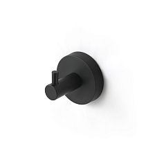 Крючок одинарный, черный матовый, сплав металлов, Sena, IDDIS, SENSB01i41