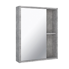 Зеркальный шкаф Runo серый бетон Эко 52 (00-00001184)
