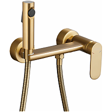 Гигиенический душ со смесителем Haiba матовое золото (HB5516-5)