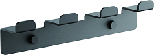 Планка с 4-мя крючками BELZ цвет: оружейная сталь (B9004-3)