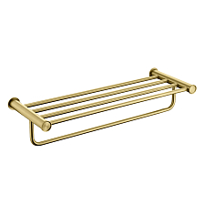 Полка для полотенец Lemark Зенит (ZENITH), нержавеющая сталь, брашированное золото (LMA-1641S1-BRG)