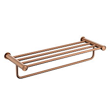 Полка для полотенец Lemark Зенит (ZENITH), нержавеющая сталь, брашированное розовое золото (LMA-1641S1-BRRG)