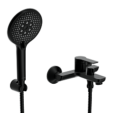 Смеситель для ванны CERSANIT VIBE с лейкой однорычажный черный (68930)