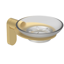 Мыльница Raglo с держателем, сатин золотой (R300.02.03)