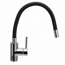Смеситель для кухни с гибким изливом черный BRAVAT (F7800931CP-SW)