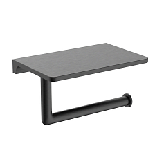 Держатель для туалетной бумаги Raglo с полкой, графит (R320.03.09)