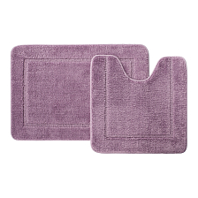 Набор ковриков для ванной комнаты, 65х45 + 45х45, микрофибра, фиолетовый, IDDIS Promo (PSET01Mi13) 