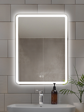 Зеркало DQ Дюссельдорф (Düsseldorf) Лайт 80х60 с подсветкой/антизапотеванием (DQMDUS8060LTA)