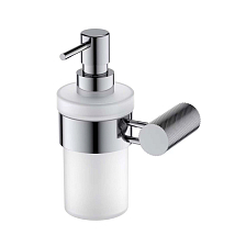 Дозатор для жидкого мыла IDDIS Дюна (Duna) матовое стекло, нержавеющая сталь, хром глянцевый (DUNSBG0i46)