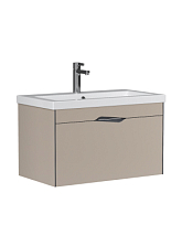 Тумба Velvex Krona 800-0-1 навесная серый камень под раковину Ц0000005955 (Como 80) (384 серый камень)