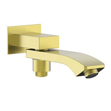 Излив поворотный встраиваемый Raglo для ванны и душа 20см с функцией переключения латунь, сатин золотой (R473.70.03)