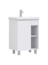 Тумба под раковину VIGO Milos 600-1-0 (Como) белый, поставляется в разобранном виде (316 белый)