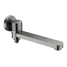 Излив поворотный встраиваемый Raglo для ванны и душа 23 см с функцией переключения латунь, графит (R473.71.09)