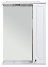 CRETE 60 Белый глянец Зеркало со шкафчиком