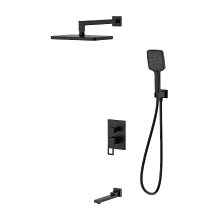 Душевая система для ванны и душа DQ Dortmund встраиваемая с изливом черный (DA1715605)