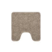 Коврик для ванной комнаты с вырезом, 50х50, микрофибра, светло-коричневый, IDDIS, BTLT07Mi12