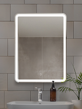 Зеркало DQ Дюссельдорф (Düsseldorf) Лайт 80х60 с подсветкой (DQMDUS8060LT)