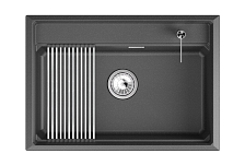 Кухонная мойка GRANULA кварц (7301i, ШВАРЦ)