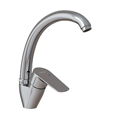Смеситель для кухни 35k MIXLINE МЛ14-031(ML14-031)выс.излив б/отв боковая п/гайку (без подводки) (556611)