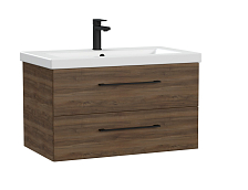Тумба под раковину подвесная Cersanit LARA 80 для COMO 80 орех Табак (69160)