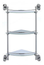 Полка угловая тройная (стеклянная) Savol 70 (S-007073-3)