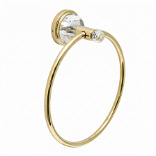 Кольцо для полотенец золото с кристаллами Swarovski BRAVAT (D7286G-SW)