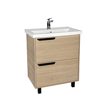 Тумба VIANT "Кёльн" Фостер 60 2 ящика светлое дерево 385х565х820 (VKEL60FOSD-T2Y)