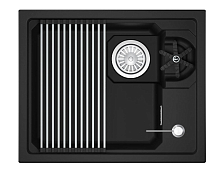 Кухонная мойка GRANULA KITCHEN SPACE RINZER кварц (5505RU, ЧЁРНЫЙ)