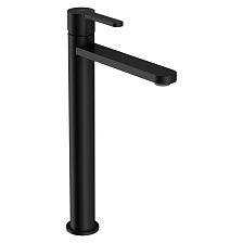 Смеситель для раковины CERSANIT OLIVA высокий однорычажный черный (68966)