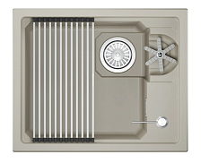 Кухонная мойка GRANULA KITCHEN SPACE RINZER кварц (5505RU, КРЕМАН)
