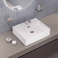 Умывальник накладной/подвесной, белый глянцевый, Bild, IDDIS, BILWS50i27